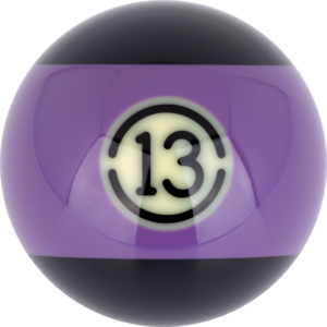 RBABK_13 Aramith BLACK Replacement Ball – #13 | Golden Break Billiards